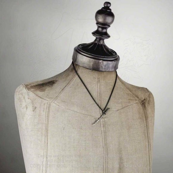 Alchemy Gothic Bushido Japanese Katana Sword Pendant Necklace E357 - Picture 2 of 3